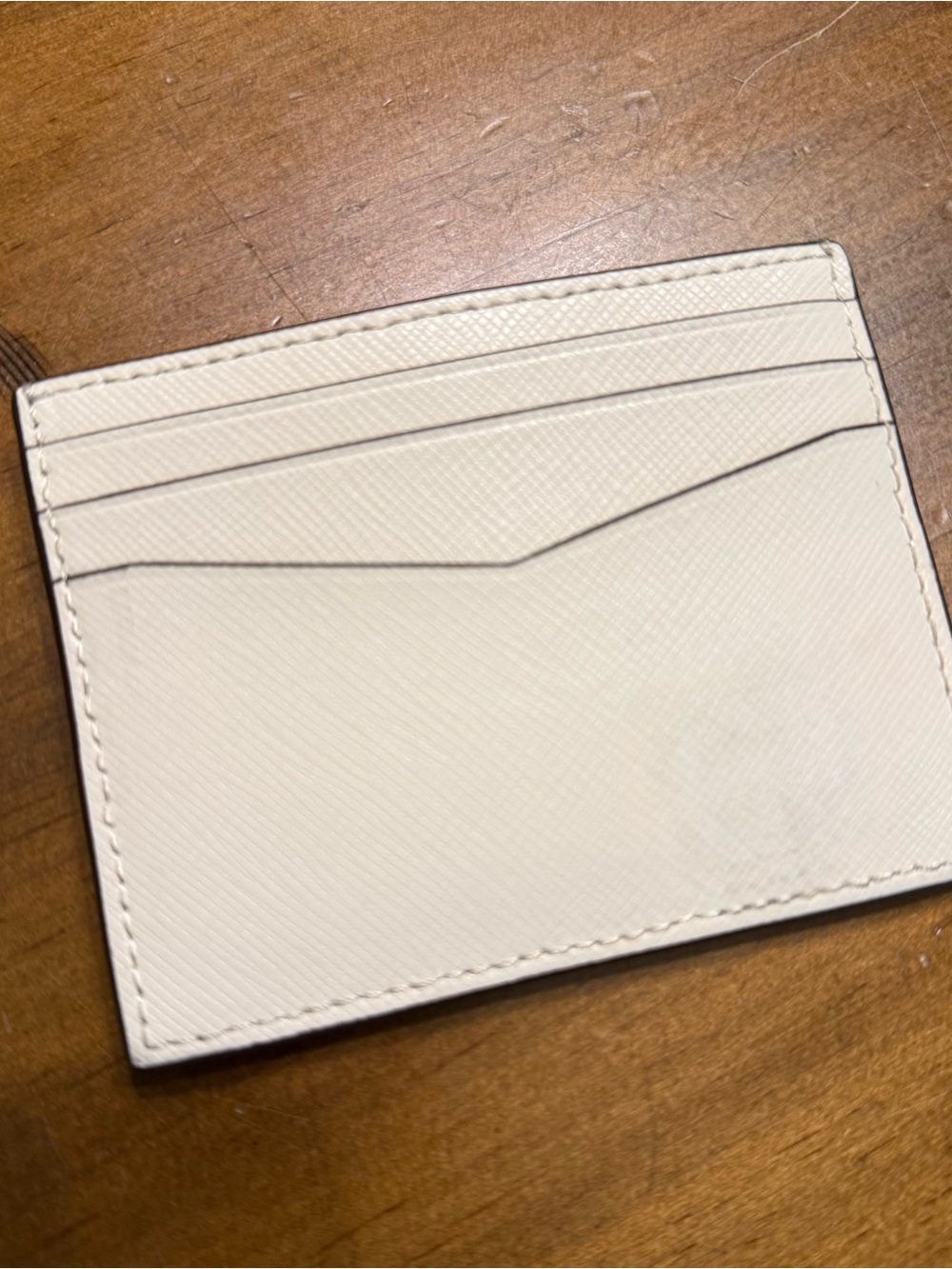 kate spade cream card case with gold logo - Picture 3 of 4